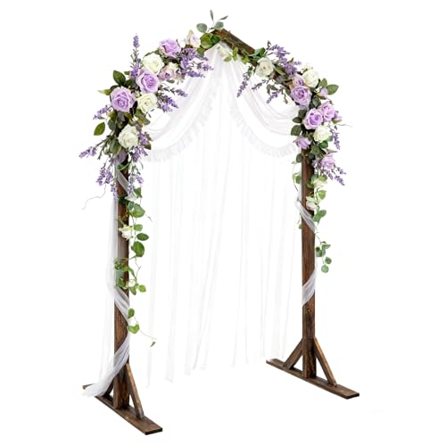 Arco de boda de madera PlusFive de 2,2 m con estructura estable para altares y eventos 2