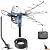 PBD Digital Outdoor TV Antenna, 150 Miles Range, 360° Rotating Directional Motor with Remote Control, Dual TV Support, Mounting Pole, 40FT RG6 Cable, UHF/VHF Reception