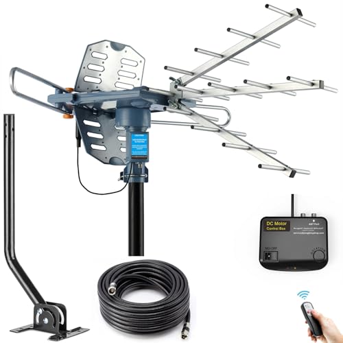PBD Digital Outdoor TV Antenna, 150 Miles Range,...