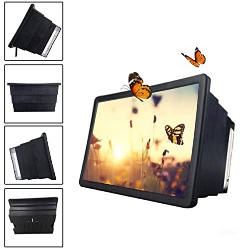 Image of VAMIKO Mobile Phone Screen Magnifier 3D HD | Foldable Smartphone Screen Enlarger with Stand | Anti-Glare Magnifying Glass | Universal for Android & iPhone | Video, Movie & Gaming Viewer