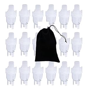 20pcs 6 ml Vernever Cups Astma Inhalator Onderdelen for Verstuiver Nebulizador Luchtbevochtiger Verstuiver Machine Volwassen Kinder Kindergezondheidszorg (Color : 20pcs Cups 1 Bag)