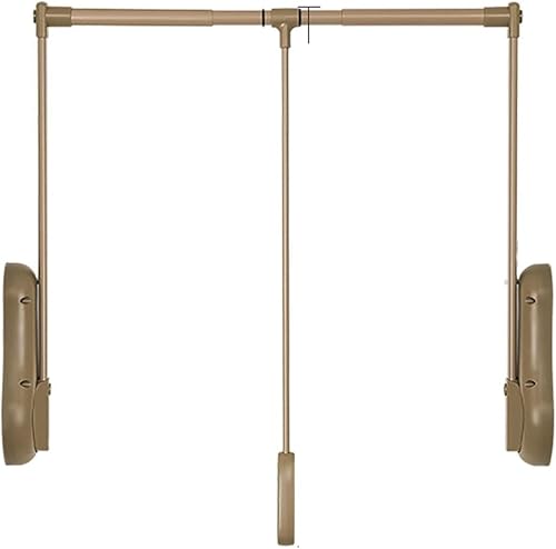 Varilla de armario desplegable para armario, barra de armario con elevación de ancho ajustable de 51 a 45.3in, riel de ropa desplegable para colgar