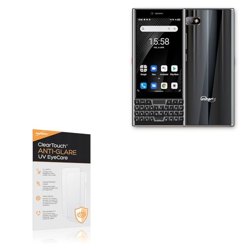 BoxWave Screen Protector Compatible With Unihertz Titan Slim - ClearTouch Anti-Glare Anti-UV EyeCare (2-Pack), Filters out Harmful Blue Light Reduce Fatigue