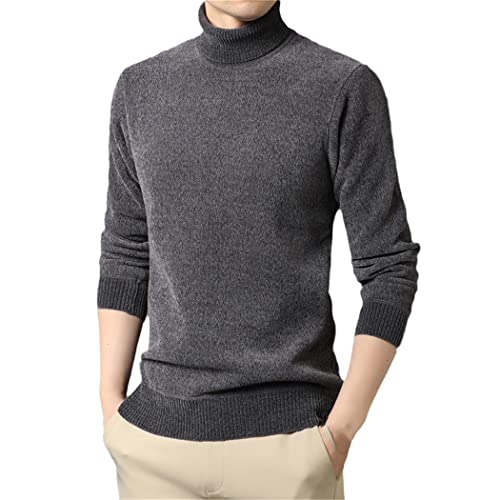 Pull d'hiver col roulé homme en polaire chaude XL idéal pour les sorties froides