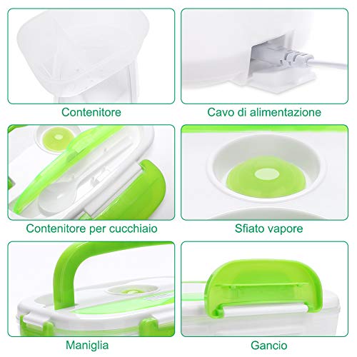 YISSVIC Scaldavivande Portavivande Elettrico Lunch...