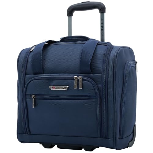 Tprc PR-85315-410 Smart Under Seat Carry-On Luggage With Usb Charging Port, Navy Blue, Underseater 15-Inch thumb #1