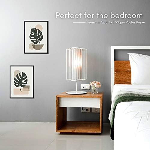 Minimalist Abstract Wall Art Set of 4 - Modern Home Decor Abstract Prints Collection Perfect For Bathroom Bedroom or Living Room (Unframed) A4 Size of 4 - Modern Home Decor Abstract Print