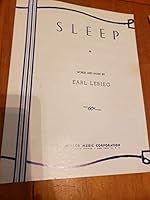 Sleep [Sheet Music] B0041IQGKU Book Cover