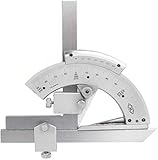 eoocvt 0-320° Universal Stainless Steel Vernier Bevel Protractor, Precision Angle Measuring Finder Ruler Tool