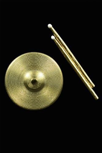 Future Primitive DesignsPin Drumsticks & Cymbal Gold Pin Harmony Collection, 2 piece