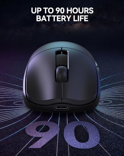 TECKNET Wireless Gaming Mouse, 53g Lightweight, 1000Hz Polling Rate, Black - image 4