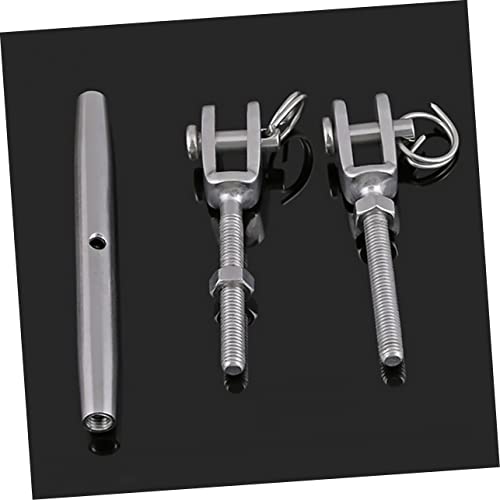 2 piezas tensores de rosca quijada y quijada para cables y cuerdas elásticas miniatura 7