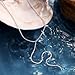 HABIKIP Long Silver Necklaces for Women Trendy, Dainty Statement Silver Lariat Y Chain Necklace Silver Prom Beach Drop Choker Necklaces Fashion Jewelry for Women
