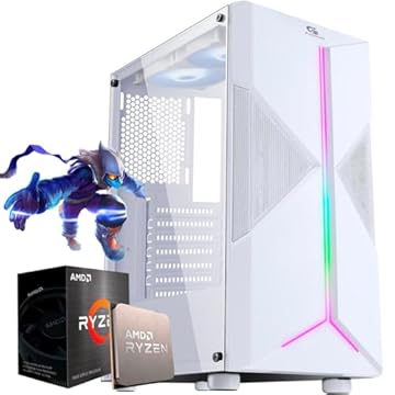 PC GAMER BRANCO RYZEN 5 5600GT, 16GB DDR4 3200MHZ, SSD M.2 500GB, VEGA 7