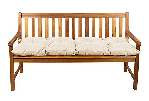 Gutekissen Coussins pour Banc, Coussins pour balançoire de Jardin, siège LS (100x50 Crème)