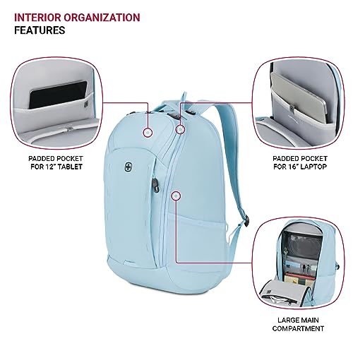 Image of SwissGear 8119 Laptop Backpack, Light Blue, 19 In