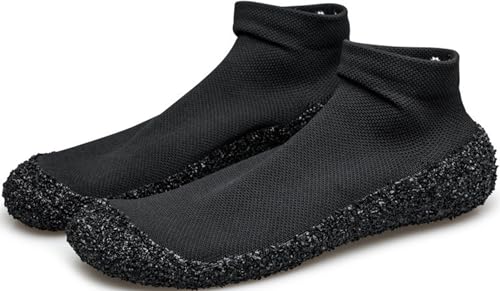 Chaussures d'eau Unisexe Chaussette Aqua Chaussures Skinners Natation Sneakers Yoga Minimaliste Sports de Plage Pieds Nus Ultra Portable Léger Run Chaussures-Black||42