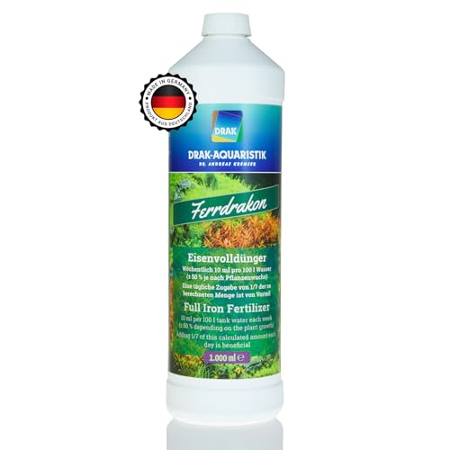 DRAK-Aquaristik® Ferrdrakon Fertiglösung 1,0l Eisendünger Aquarium...