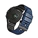 SumRioo 24mm Correa Compatible con Suunto 9/Suunto 9 Baro, Pulsera Repuesto Silicona Compatible con Suunto 7/Suunto D5/Suunto Spartan Sport/Sony Smartwatch 2 SW2/Fossil Q Nate Hybrid - Azul/Negro