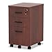 Alera ALE Valencia Mobile B/B/F Pedestal File, 15 7/8 x 20 1/2 x 28 3/8, Med Cherry
