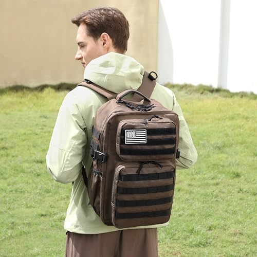 Image of Wotony Military Tactical Backpack for Men Waterproof Daypack 3 Day Assault Pack Molle Bag with Water Bottle Holder