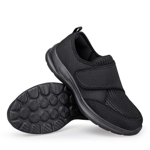 Chaussures de marche homme extra larges basket scratch homme respirante et amortie