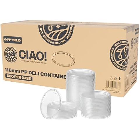 CIAO! 116mm Clear Deli Lids Cover