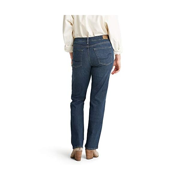 Signature-by-Levi-Strauss-Co-Gold-Label-Womens-Curvy-Totally-Shaping-Straight-Jeans Signature by Levi Strauss & Co. Gold Label Women's Curvy Totally Shaping Straight Jeans, Awaken (New)-Waterless, 18 Medium