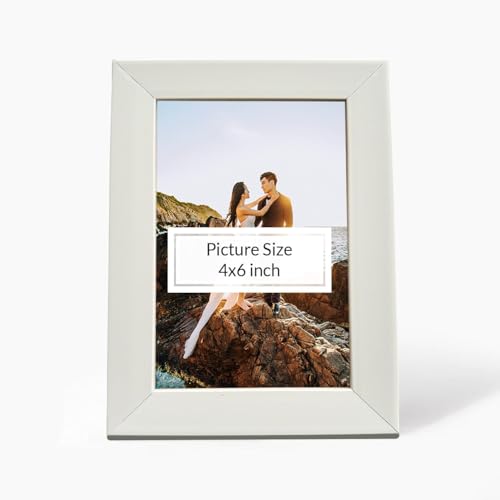 Image of Art Street Synthetic Wooden Set of 6 Wall Rectangular Photo Frames, Wall Hanging Picture Frame for Home, Living Room, Study Room Decor & Office Decor (Color: White, Size 4x6 Inch)