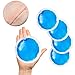 Petits packs de glace 5 packs de glace ronds réutilisables en gel pour blessures, compresse froide en gel pour soulager la douleur, compresse froide pour dents de sagesse, premiers secours, gonflement