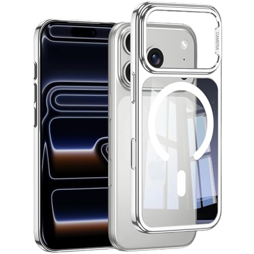 Coque Magnétique Transparente iPhone 17 Pro Max Antichoc et Compatible MagSafe Ultra-Fine