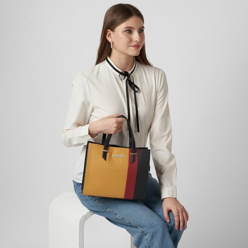 Image of Caprese Birdy Medium Satchel Bag for Women with Multiple Compartments, Adjustable & Detachable Strap | Versatile Shoulder, Crossbody & Handheld Bag for Work, Travel, and Everyday Use