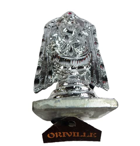 ORIVILLE Balaji Idol German Silver Idol of Lord Balaji/Lord Venkateswara/Incarnation of Lord Vishnu Sculpture for Blessing, Health and Wealth (5 Inch) - Image 2 thumbnail