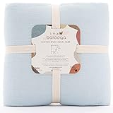 Muslin Baby Quilt, 36"x45", Super Soft Comforter, Nursery Crib Blanket, 100% Muslin Cotton Double La