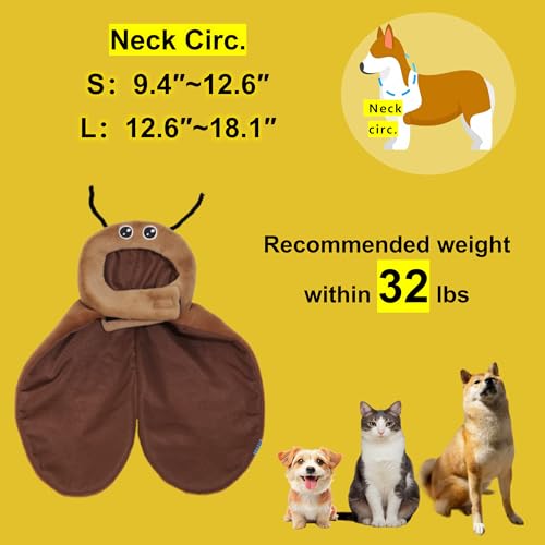 Disfraz de cucaracha para perro talla Large marrón miniatura 6