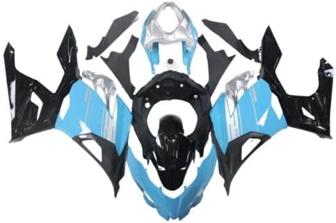 Motorcycle Injection Fairings Fit for 2018-2023 Kawasaki Ninja 400 EX400 2019 2020 2021 2022 ABS Plastic Fairing Kit Complete Bodywork Body Kit - Green & Silver & Black