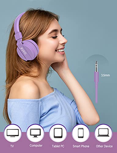 ONTA® Kopfhörer Kinder Faltbarer Leichte Headsets für Kinder On Ear Audio Kopfhörer für Kinder Handys Smartphones iPhone… - Image 6