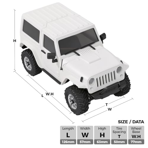 Image of Orlandoo Hunter 1 /35 Miniature Scale Jeep Wrangler Rock-Climbing Assembly Model Off-Road Mini Car Rc Trucks, RC Cars for Adults, OH35A01 DIY Unassembled Kit