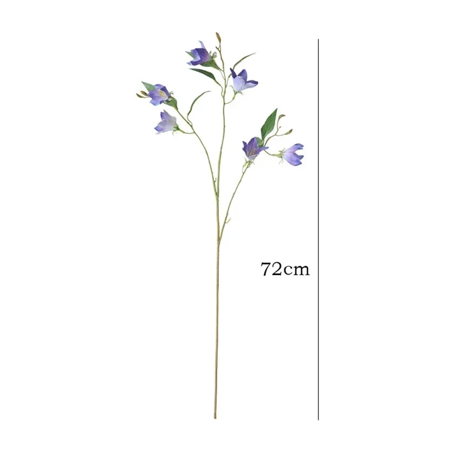 Sztuczne kwiaty i rośliny, Sztuczny jedwabny kwiat Lisianthus opakowanie 6 sztuk wielokolorowe(White)