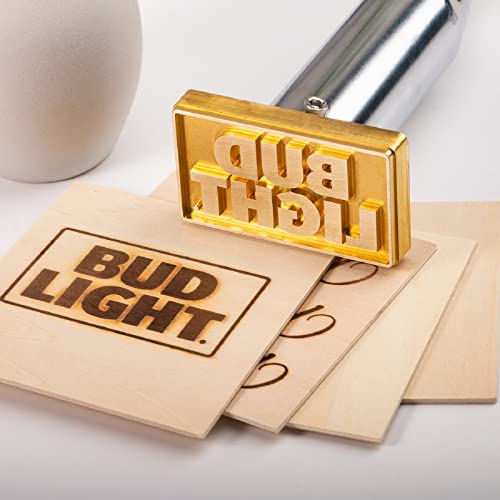 Stamtech Electric Branding Iron For Wood - Durable Custom Metal Branding Iron Leather Stamps Wedding Stamps Personalized Branding Iron For Meat Wood Paper Plastic (1.5", 300W) #TOP7