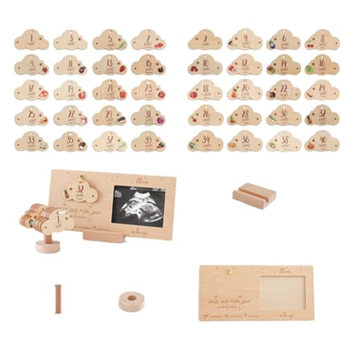 Surakey Newborn Keepsake Photo Frame | Ultrasound Milestone Display | Cloud Growth Commemorative for Occasion