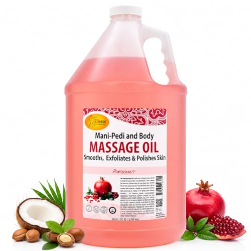 SPA REDI Professional Bulk Massage Oil Hybrid Glide Formula with Argan Oil & 10-Botanical Complex | For Licensed Massage Therapists & Spa Use | Extended Deep Tissue Sessions | Made in USA | 1 Gallon