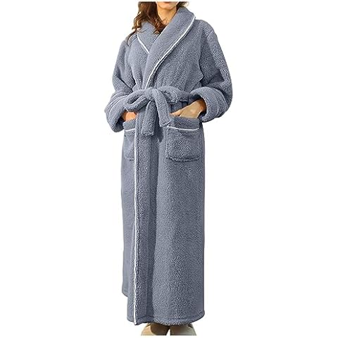 AMhomely Women's Soft Fleece Dressing Gown Cover