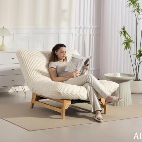Sillón Lounge Plegable Blanco miniatura 6