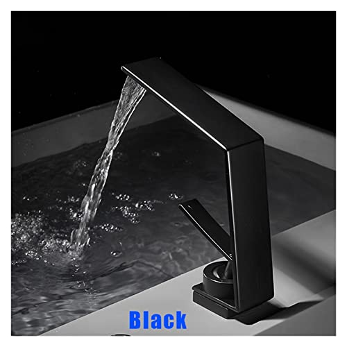 Mitigeur de lavabo cascade en laiton blanc pour vasque - 4