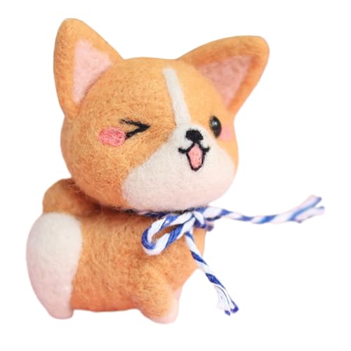 ERINGOGO Beginner's Wool Felting Kit 1 Set Craft Materials for Handmade Dog Decor Felt Craft Kit