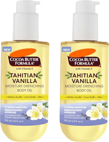 Huile corporelle vanille de Tahiti hydratation 72h finie la peau sèche