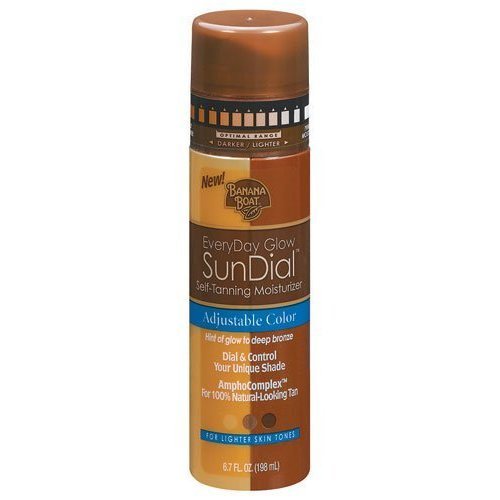 Banana Boat Everyday Glow SunDial Self-Tanning Lotion for Lighter Skin Tones - 6.7 Oz (Pack of 4)