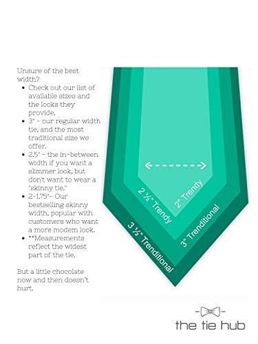 Image of The Tie Hub Premium Virtual Geometric Silk Necktie for Men