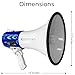 Technical Pro Portable 75-Watt Megaphone Bullhorn Speaker w/Detachable Microphone w/Rechargeable Battery, a Built-in AC Wall Charger, Good for Trainers, Soccer, Coaches, Cheer Leaders
